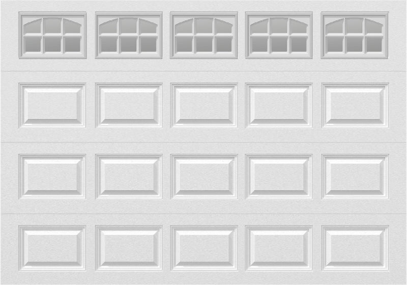 10x7 -  Cascade Short - Clear  With glass - White