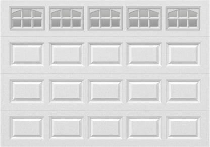 10x7 -  Cascade Short - Clear  With glass - White