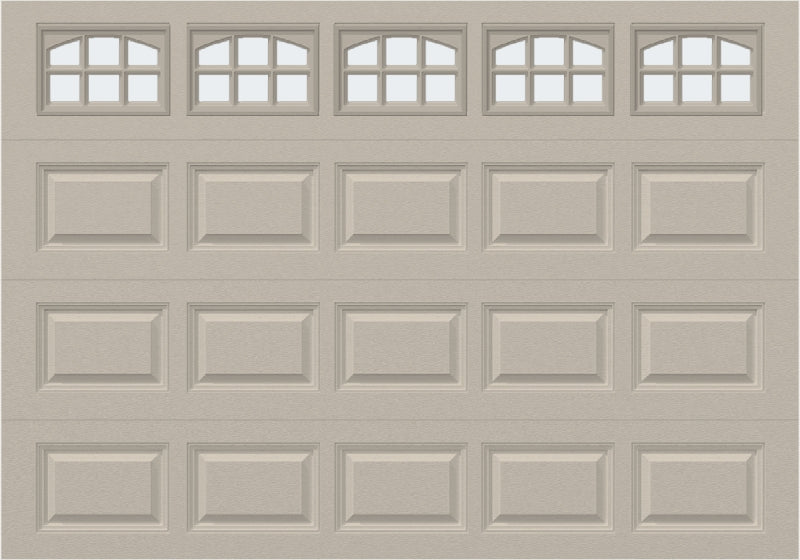 10x7 -  Cascade Short - Frosted  With glass - Almond