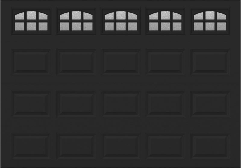 10x7 -  Cascade - Obscure With glass - Black