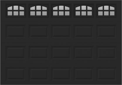 10x7 -  Cascade - Obscure With glass - Black