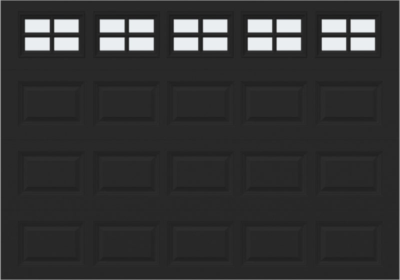 10x7 - Frosted -  Stockton With glass - Black