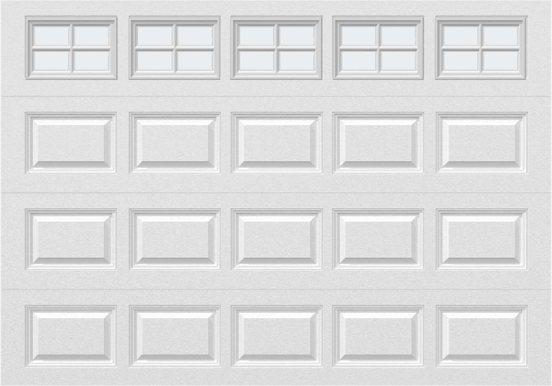 10x7 - Frosted -  Stockton With glass - White