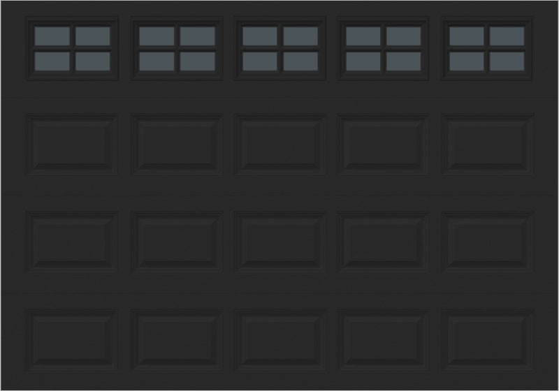 10x7 -  Tinted- Stockton With glass - Black