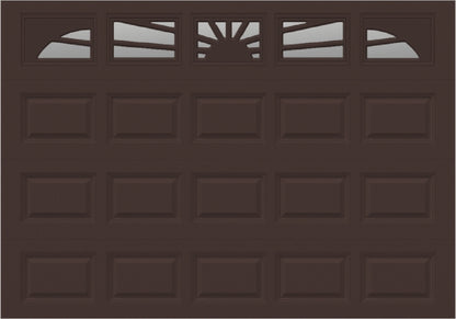 10x7 -  Sunburst - Clear With glass - Brown