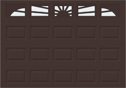 10x7 -  Sunburst - Frosted -  With glass Long - Brown