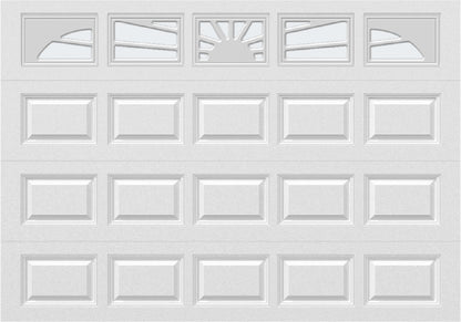 10x7 -  Sunburst - Frosted - With glass Long - White