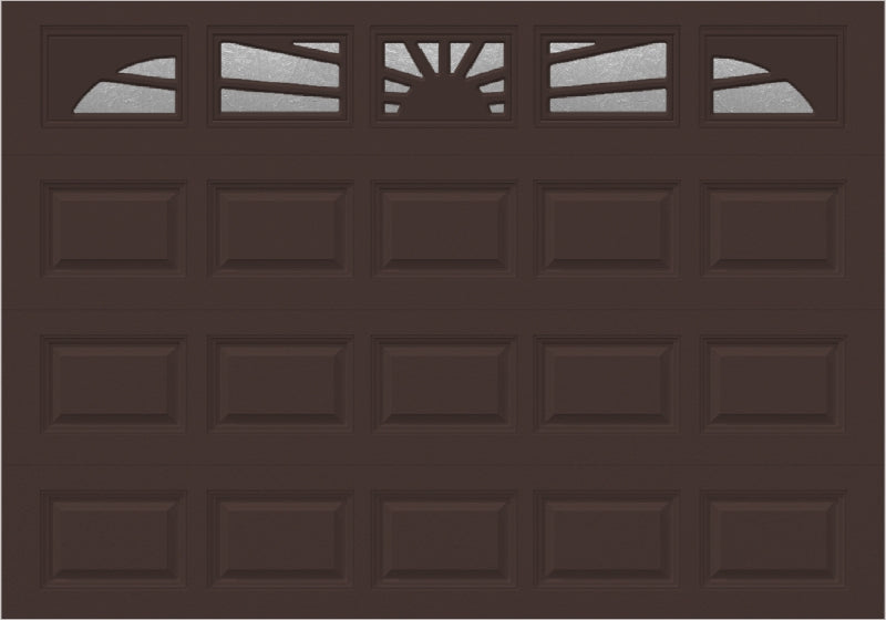 10x7 - Sunburst - Obscure - With glass Long - Brown