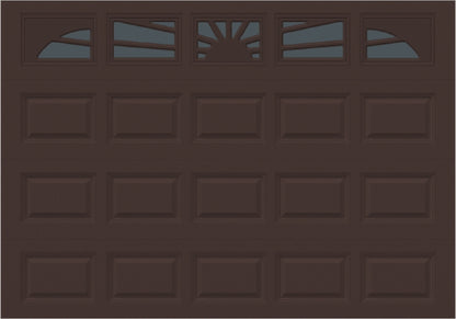 10x7 -  Sunburst - Tinted -  With glass Long - Brown