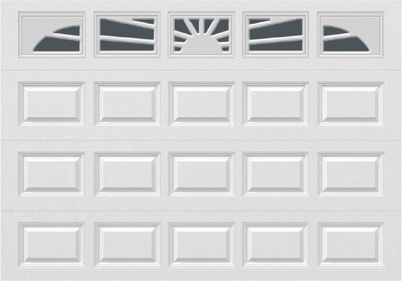 10x7 -  Sunburst - Tinted . - With glass Long - White