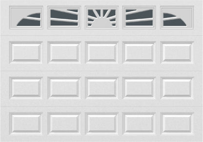 10x7 -  Sunburst - Tinted . - With glass Long - White