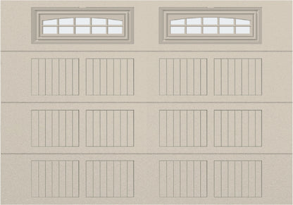 10x7 -  Cascade Short - Frosted  With glass - Almond