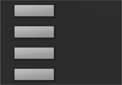 10'x7' Window - Skyflush Left - Black - Clear