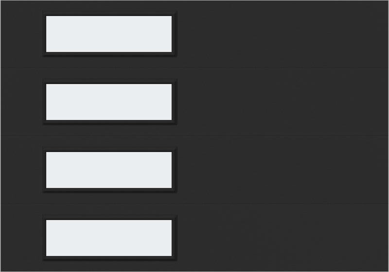 10'x7' Window - Skyflush Left - Black - Frosted
