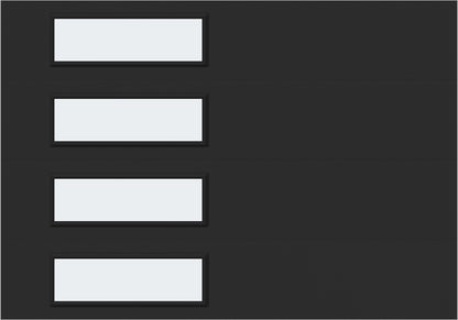 10'x7' Window - Skyflush Left - Black - Frosted