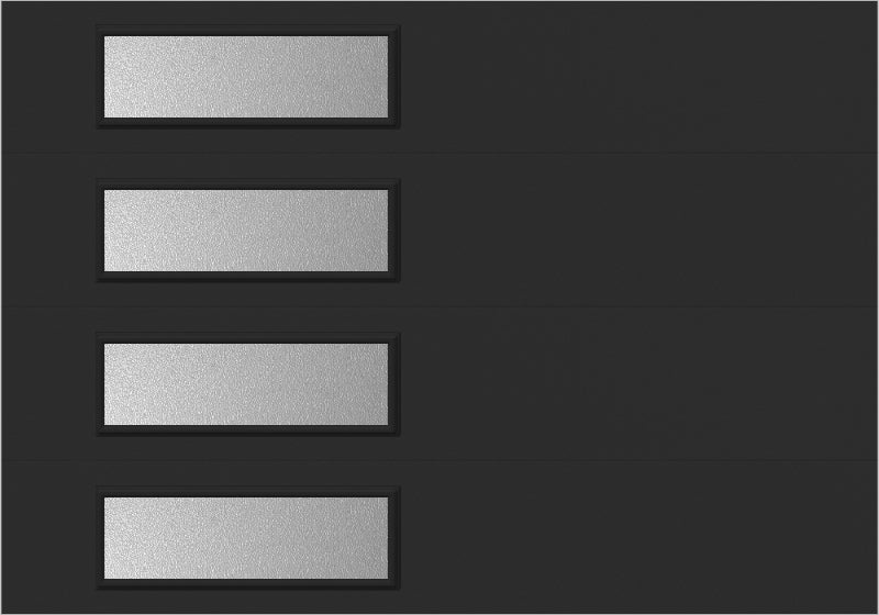 9'x7' Window - Skyflush Left - Black - Obscure