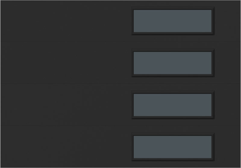 10'x7' Window - Skyflush Right  - Black - Tinted 