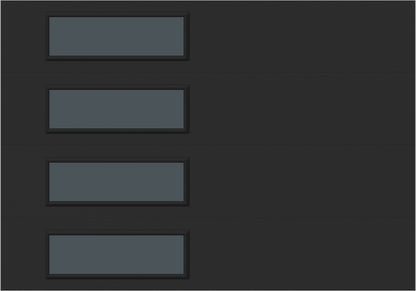 10'x7' Window - Skyflush Left  - Black - Tinted