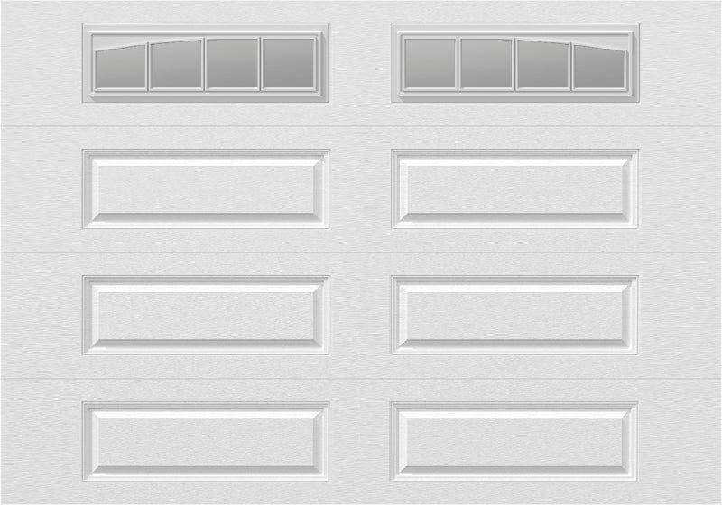 10x7 -  Long with glass Arched Stockbridge Long - Clear  With glass Long - White