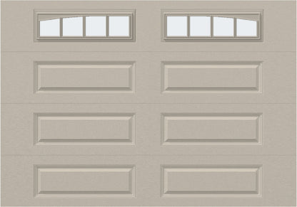 10x7 - Arched Stockbridge Long - Frosted With glass Long - Almond