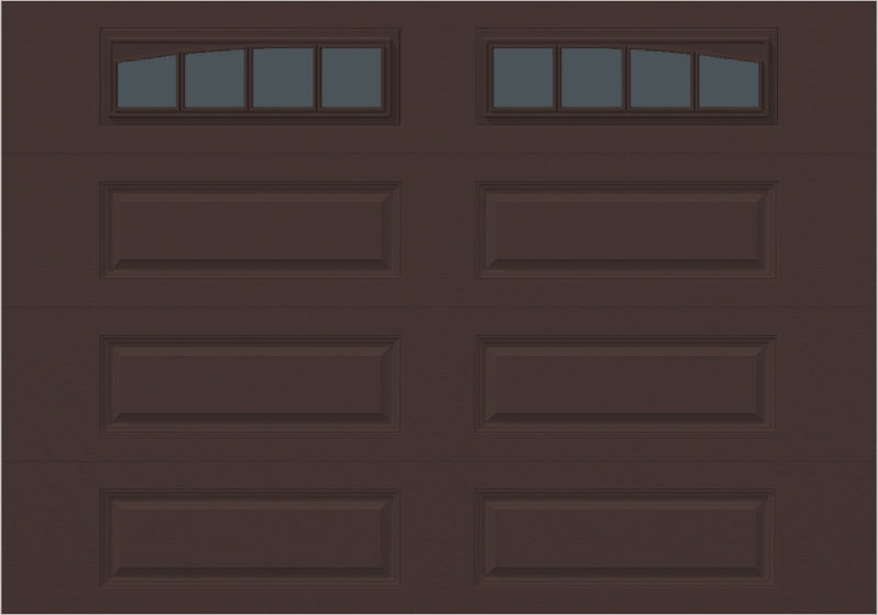 10x7 -  Arched Stockbridge Long - Tinted With glass Long - Brown