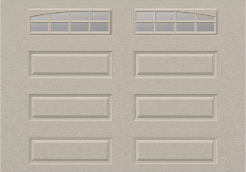 10x7 - Arched Stockton Long - Clear  With glass Long - Almond