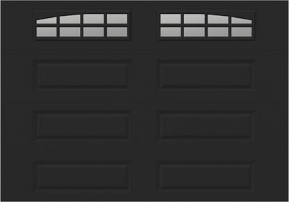 10x7 -  Arched Stockton Long - Clear  With glass Long - Black