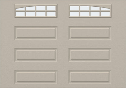 10x7 - Arched Stockton Long - Frosted With glass Long - Almond