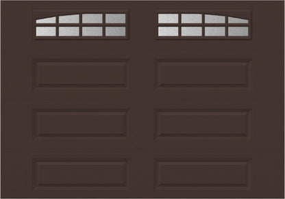 10x7 -  Arched Stockton Long - ObscureWith glass Long - Brown