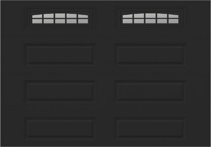 10x7 -  Cascade - Clear  With glass Long - Black