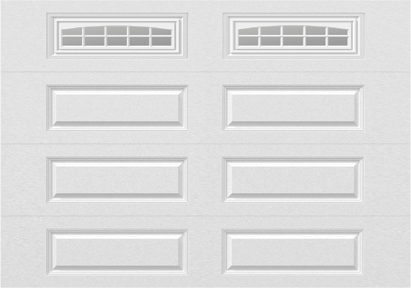 10x7 -  Cascade - Clear  With glass Long - White