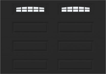 10x7 -  Cascade - Frosted  With glass Long - Black