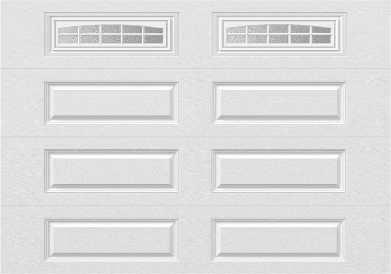 10x7 -  Cascade - Obscure  With glass Long - White