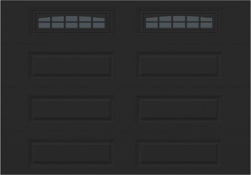 10x7 -  Cascade - Tinted  With glass Long - Black.