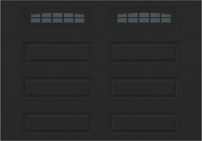 10x7 -  Cascade - Tinted  With glass Long - Black.