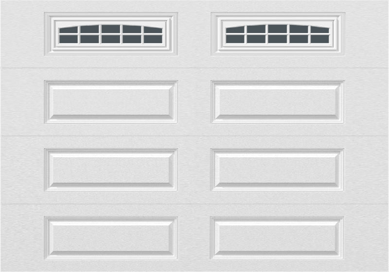 10x7 -  Cascade - Tinted  With glass Long - White