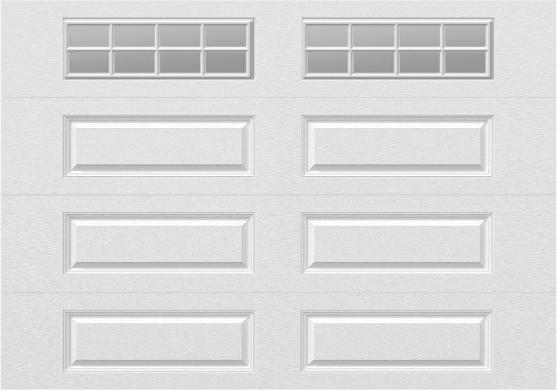 10x7 - Clear -  Stockton With glass Long - White