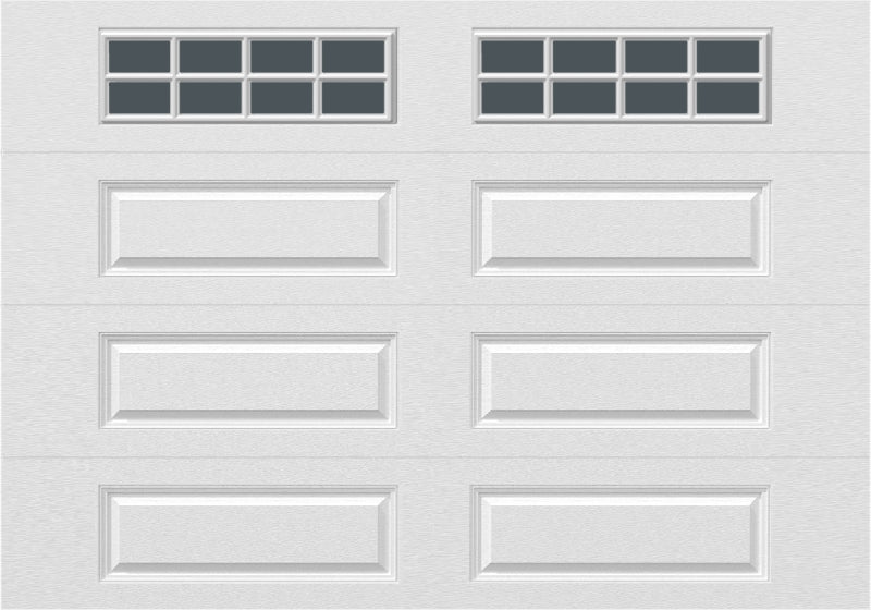 10x7 -  Tinted- Long Stockton With glass - White