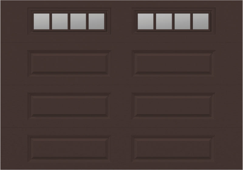 10x7 -  Straight Stockbridge Long - Clear  With glass Long - Brown