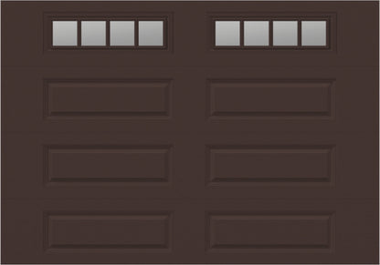 10x7 -  Straight Stockbridge Long - Clear  With glass Long - Brown