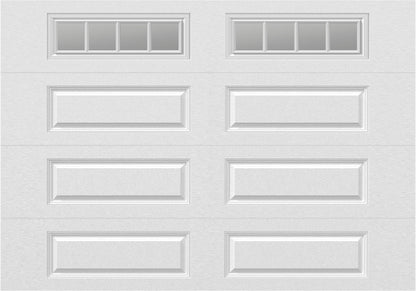 10x7 -  Straight Stockbridge Long  - Clear  With glass Long - White