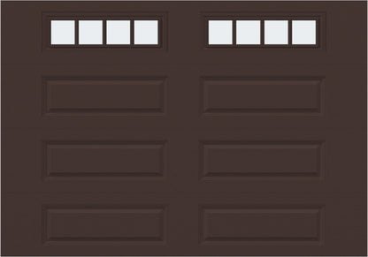 10x7 -  Straight Stockbridge Long - Frosted With glass Long - Brown