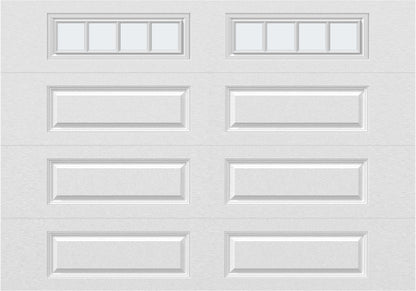 10x7 - Straight Stockbridge Long - Frosted With glass Long - White