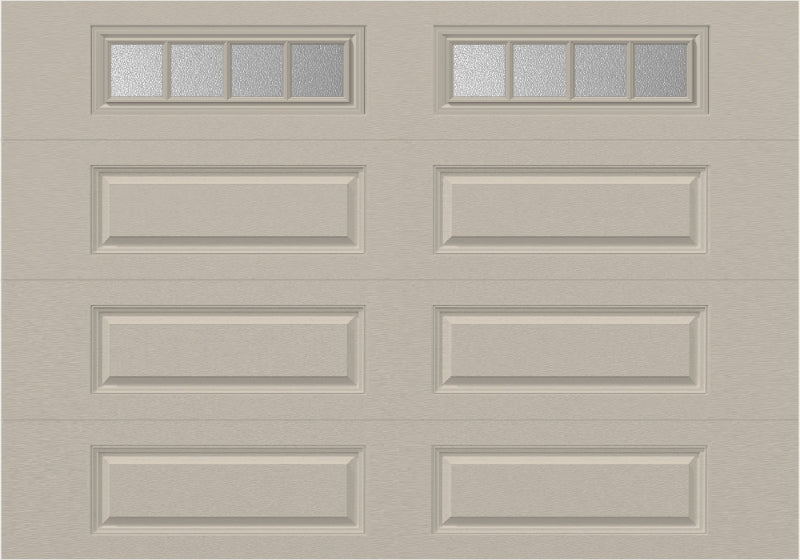 10x7 - Straight Stockbridge Long - Obscure With glass Long - Almond