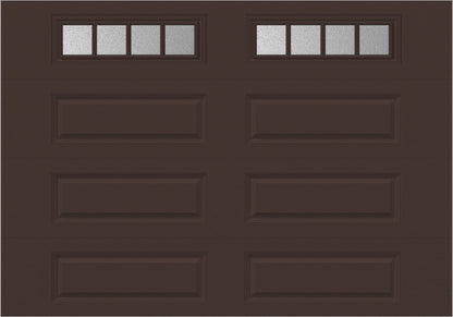 10x7 -  Straight Stockbridge Long - Obscure With glass Long - Brown