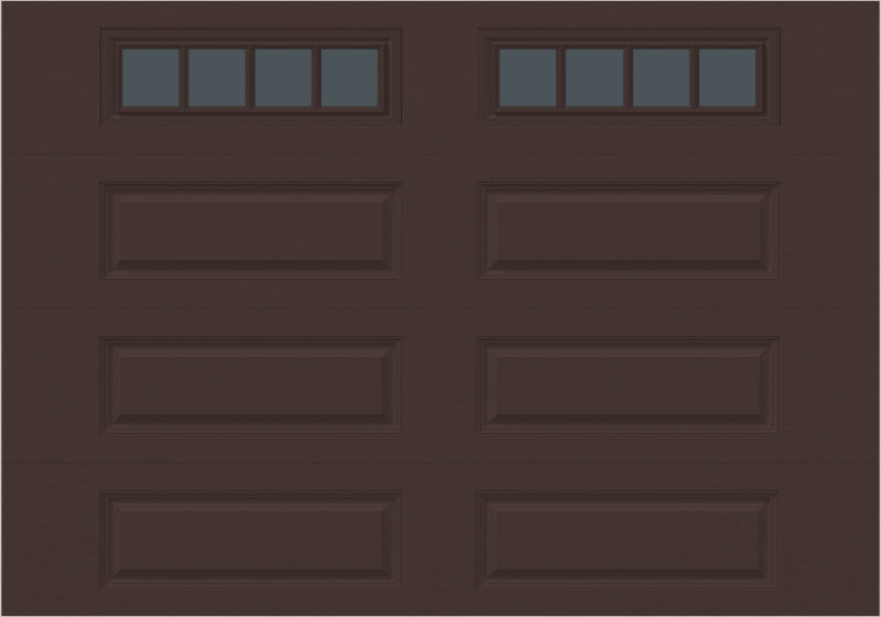 10x7 -  Straight Stockbridge Long - Tinted   With glass Long - Brown