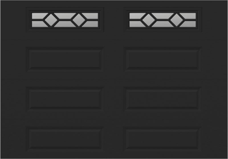 10x7 -  Waterton Long 1 - Clear -   With glass Long - Black