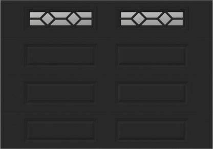 10x7 -  Waterton Long 1 - Clear -   With glass Long - Black