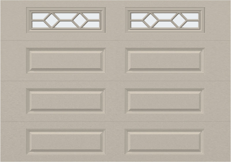 10x7 - Waterton Long 1 - Frosted -  With glass Long - Almond