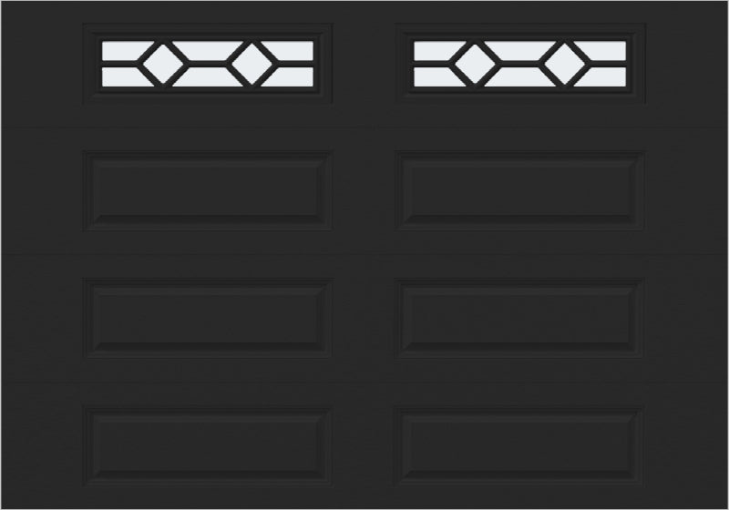 10x7 -  Waterton Long 1 - Frosted -   With glass Long - Black